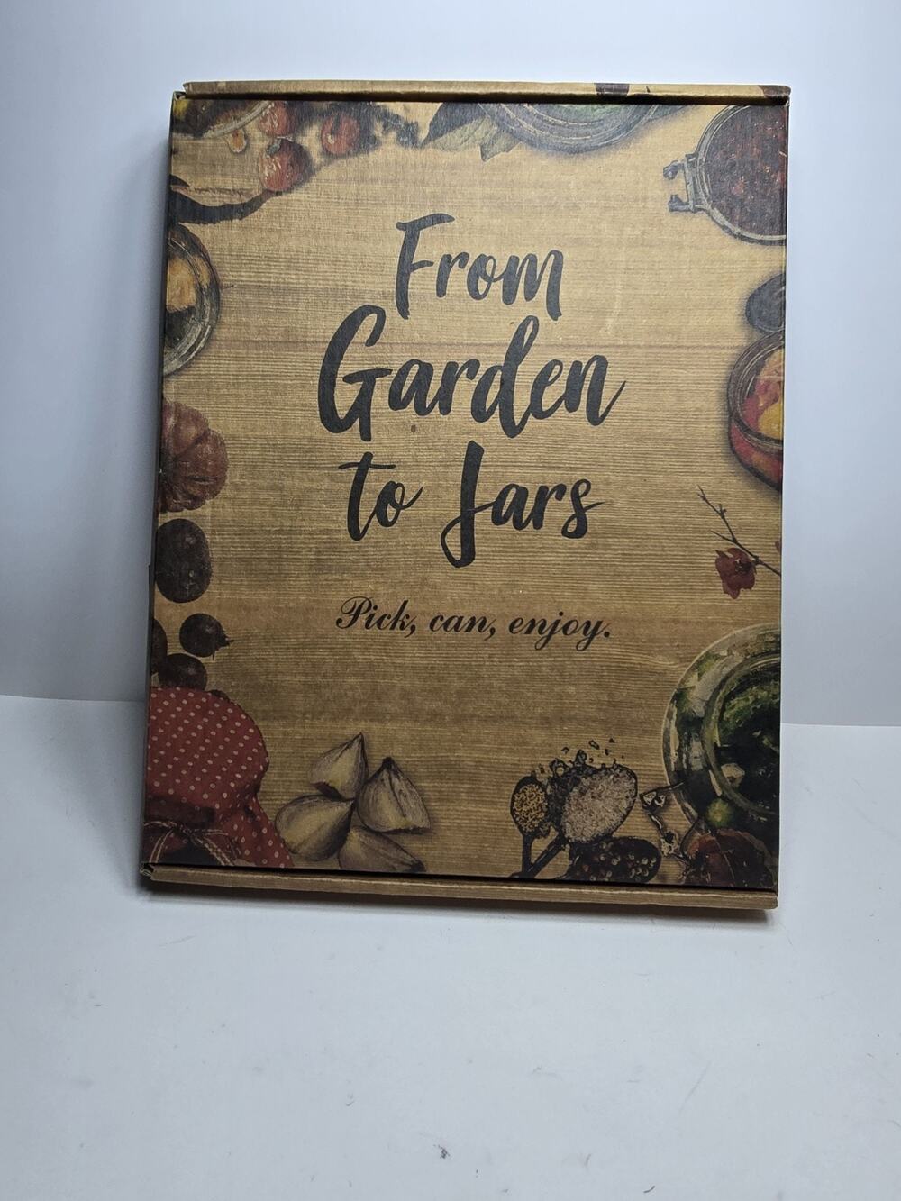 Recipe Book Write in Your Own 8.5" x 11" Personal Blank Garden To Jars